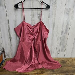Cacique Dark Pink Night Gown Womens Plus Size 26/28
